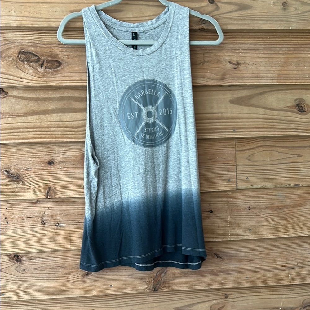 Gray Ombre Sleeveless Top